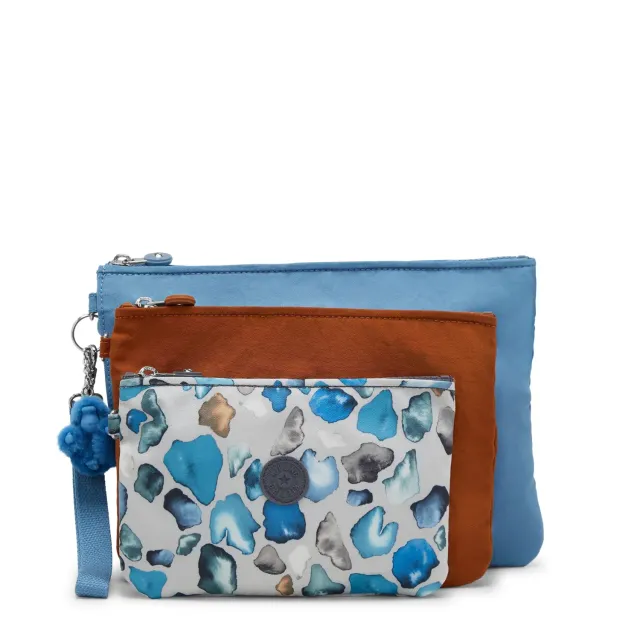 Kipling Iaka L Wristlet etui Vintage Blue polsbandje