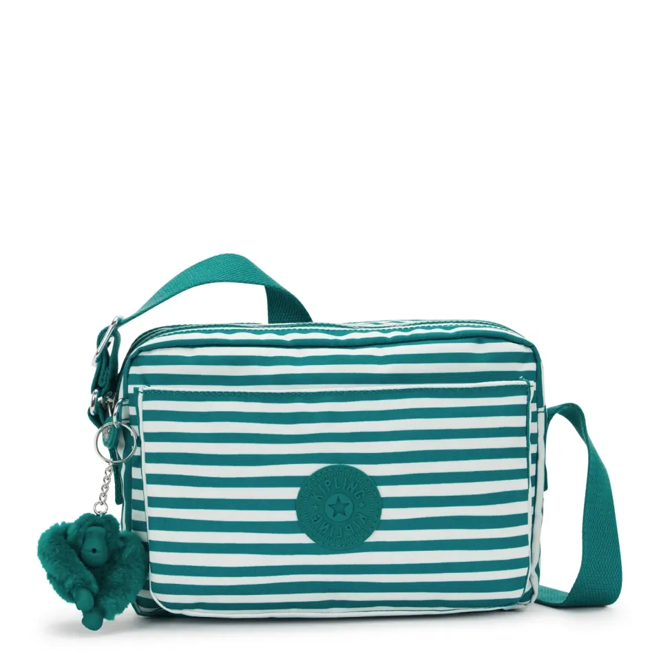 Kipling Abanu M crossbody tas Parasol Stripes Medium streepprint