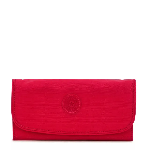 Kipling Money Land portemonnee Groot Red Rouge RFID