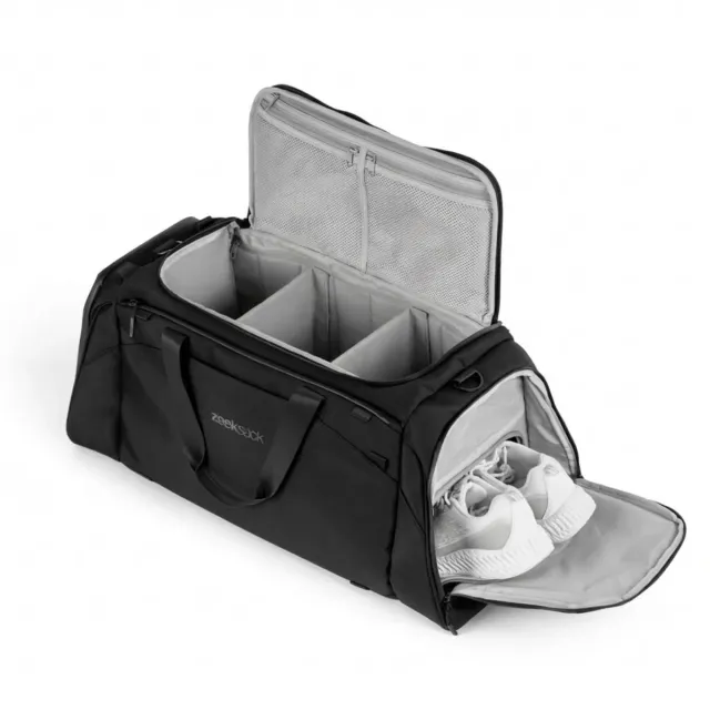 Zeeksack The Weekender 50L reistas zwart 50 liter schuhfach