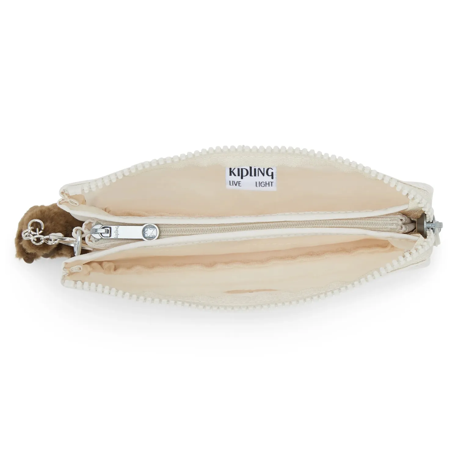 Kipling Creativity L buidelzak Groot Soft Sand effen beige