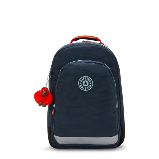 Kipling Class Room rugzak Groot Cosmo Blue Combo laptopvak
