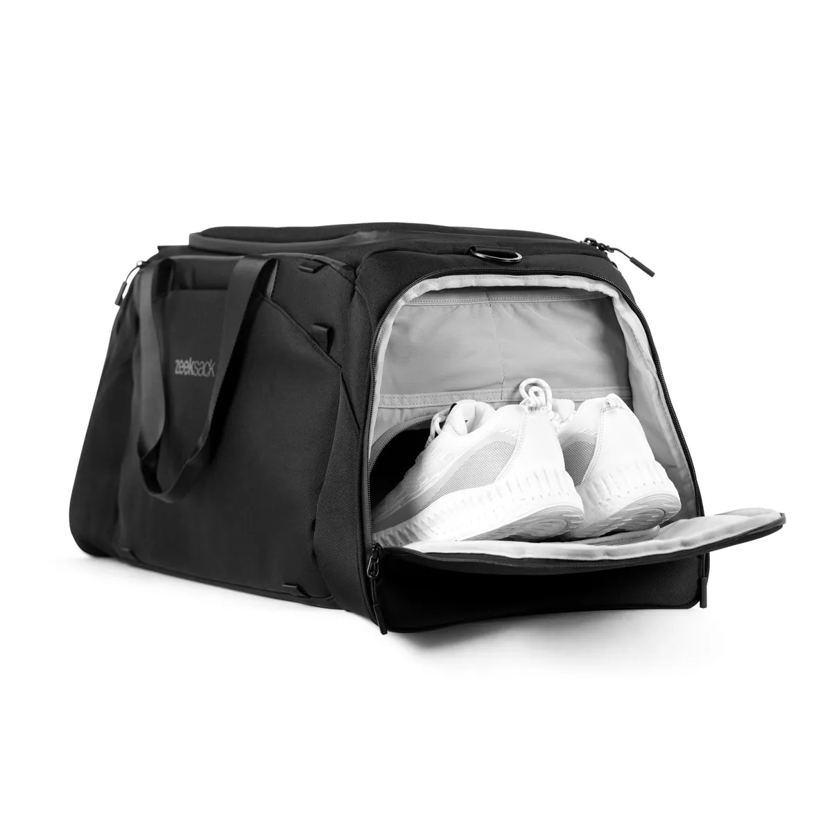 Zeeksack The Weekender 50L reistas zwart 50 liter schuhfach
