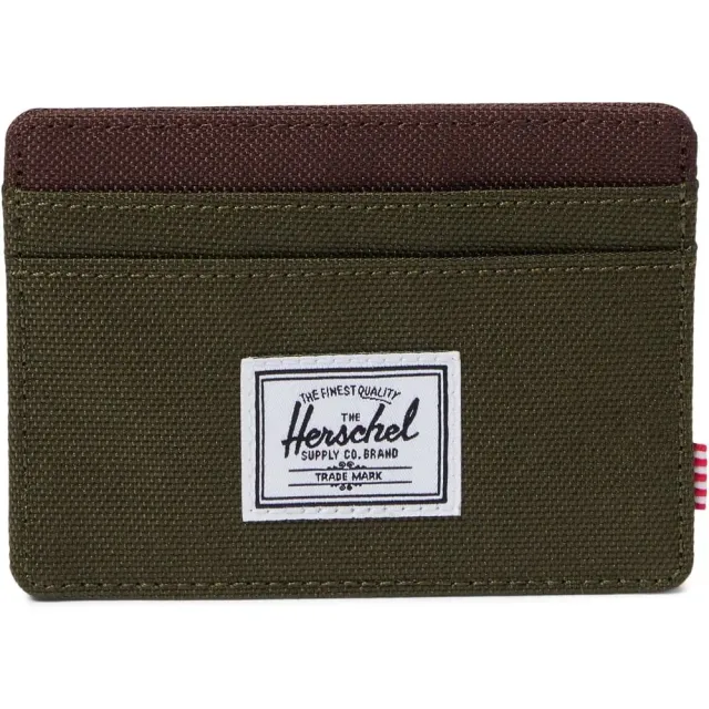 Herschel Charlie Cardholder portemonnee Ivy Green/Chicory Coffee