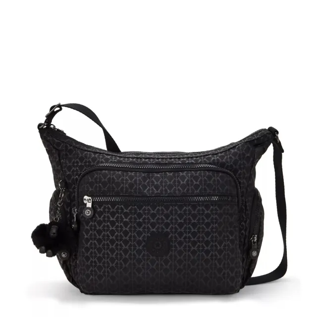 Kipling Gabbie schoudertas Medium Signature Emb ruim
