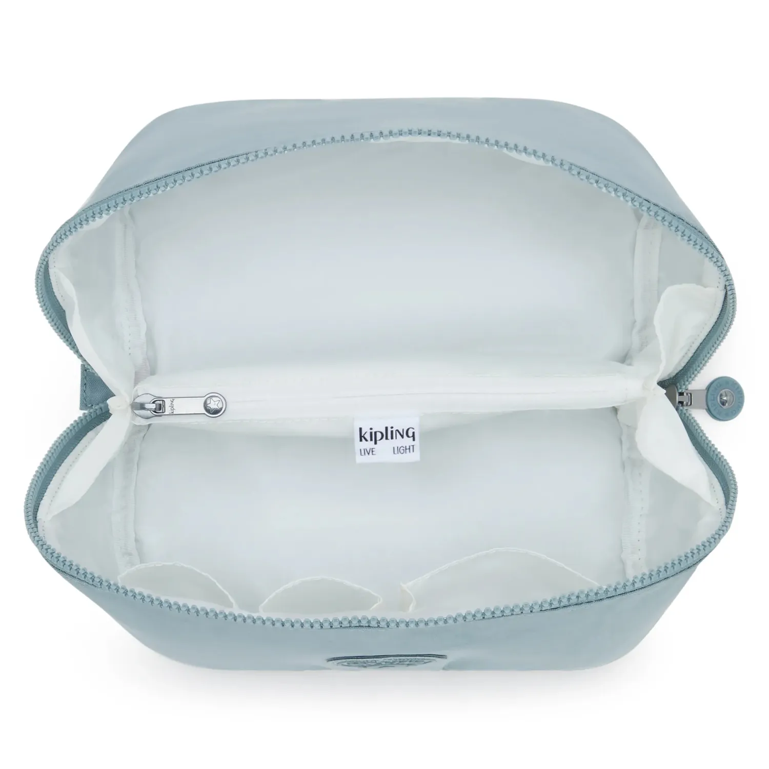 Kipling Mirko M toiletzak groot Relaxed Grey vakken