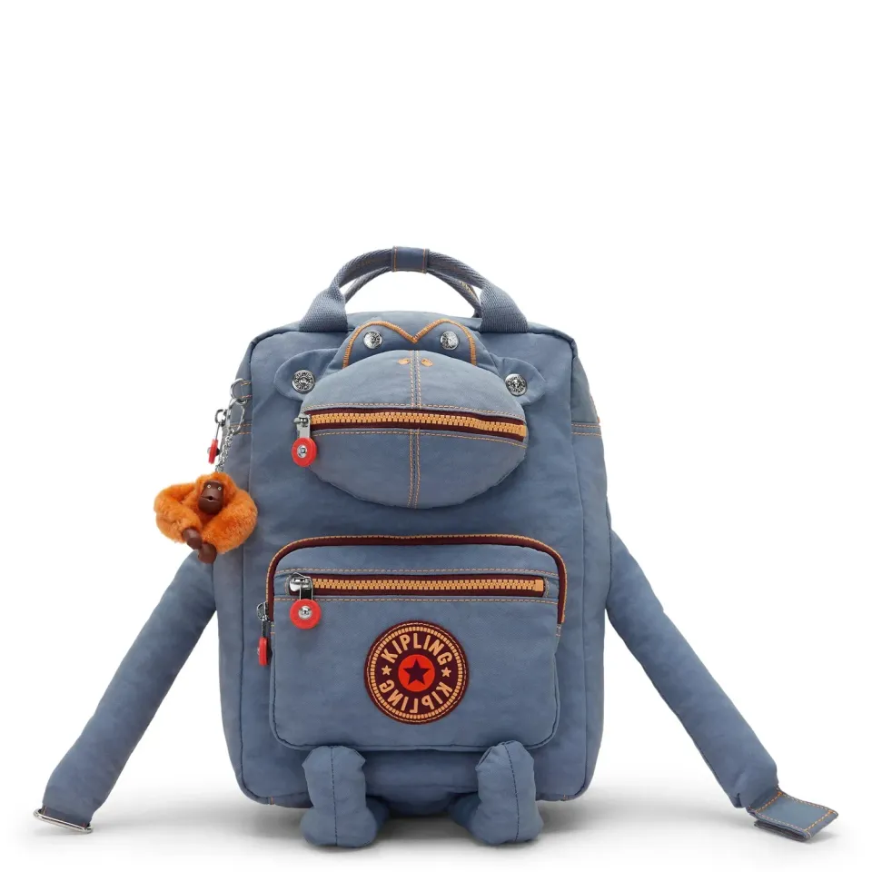 Kipling Jane Energy rugzak Medium Energy Blue flessenhouder