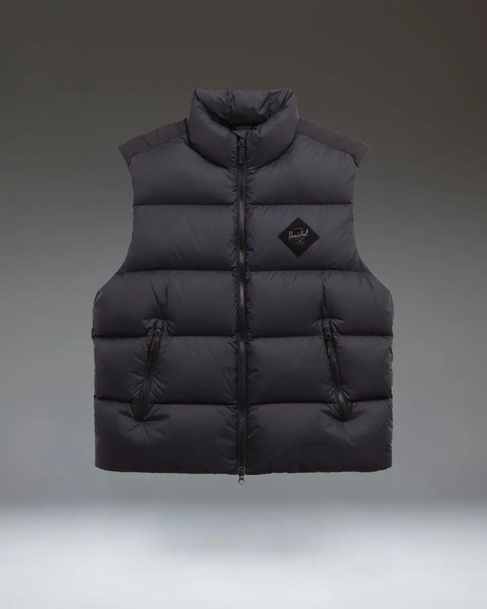 Herschel Outdoor Puffer Vest bodywarmer Zwart 700-fill dons