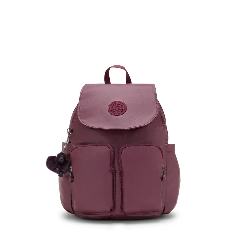 Kipling City Pocket S rugzak klein Grape Wine klep