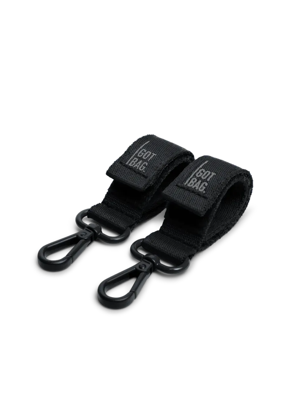 Got Bag Stroller Straps kinderwagenhaken zwart 2-pack klittenband