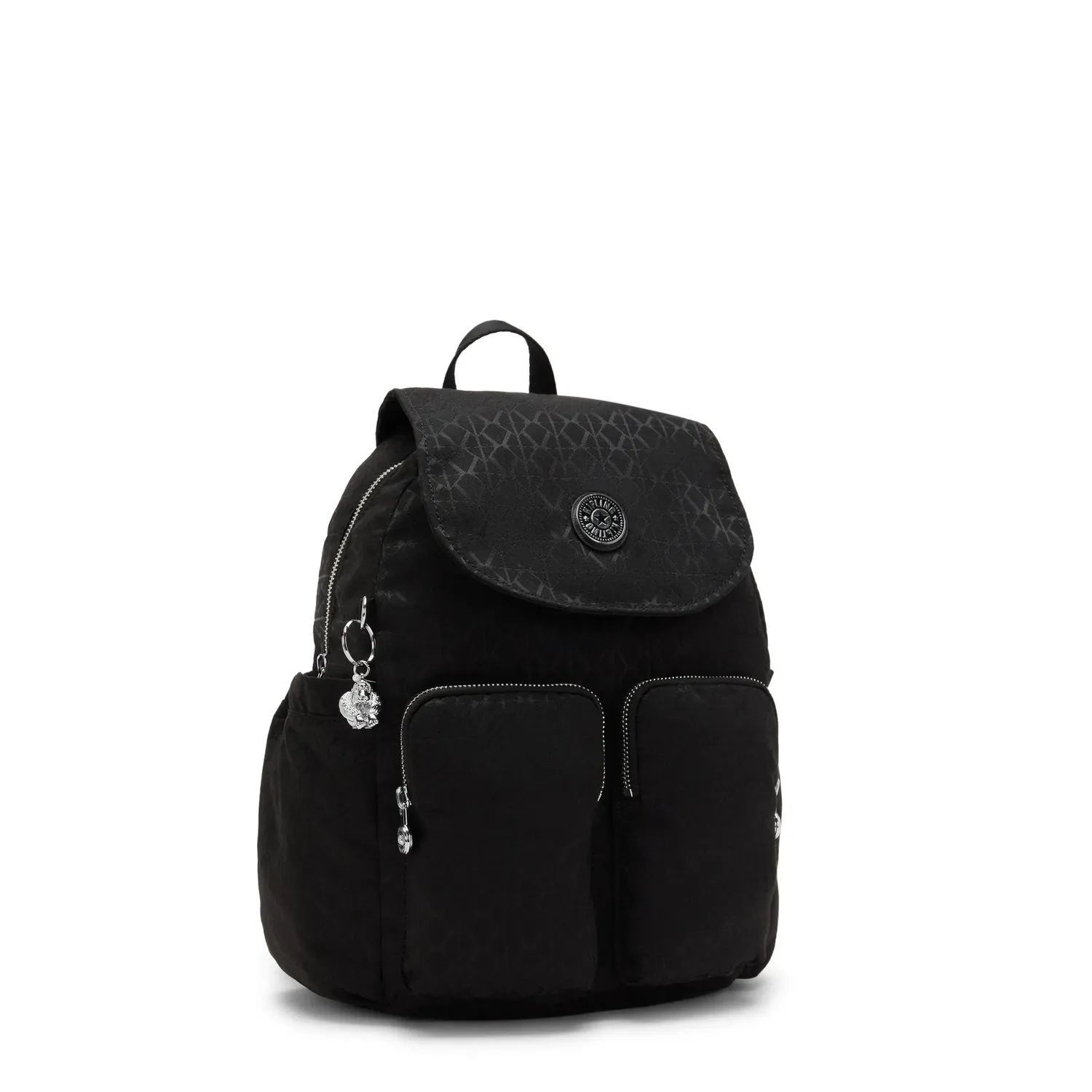 Kipling City Pocket S rugzak Noir Sign Jq klein