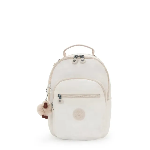 Kipling Seoul S rugzak Klein Pure White 11 inch tabletvak