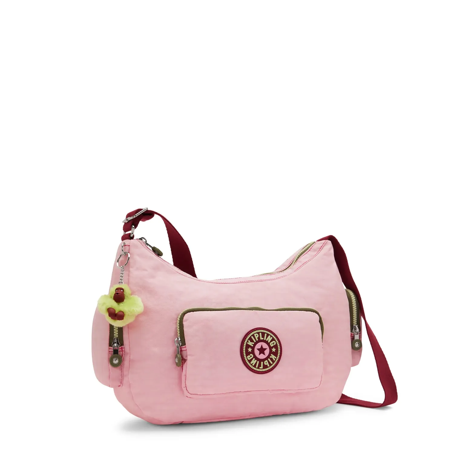 Kipling Gabbina Energy crossbody Energy Pink Medium – 7 vakken