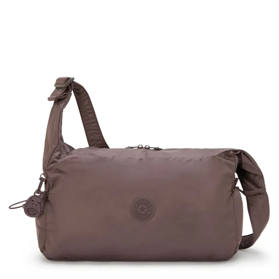 Kipling Gwyn schoudertas Groot Simply Mocha ruim