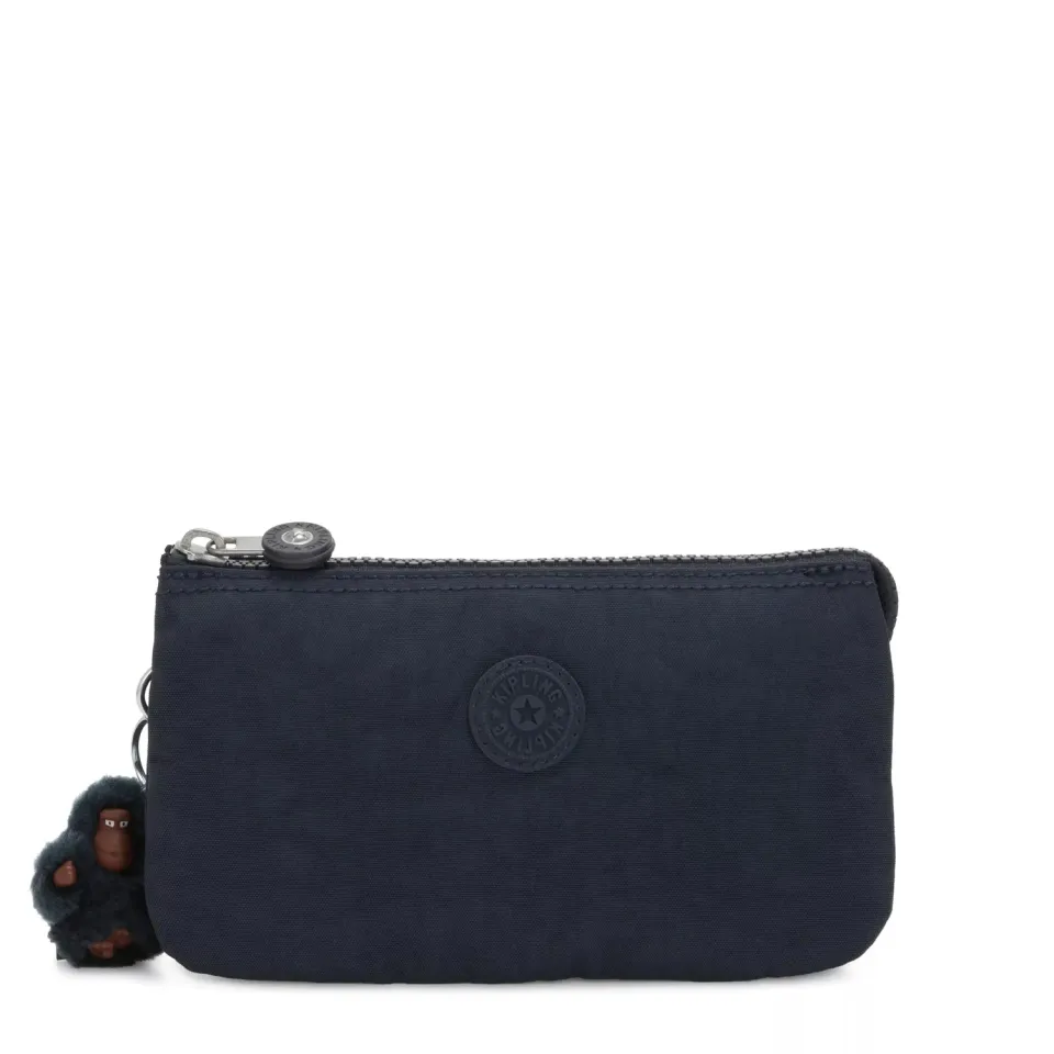 Kipling Creativity L buideltas Groot True Blue Tonal met ritsvak
