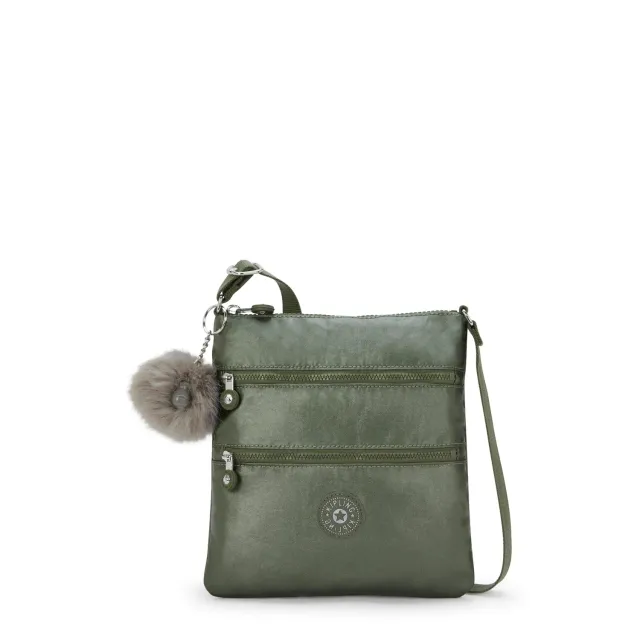 Kipling Keiko crossbody Connect Green Met GG klein
