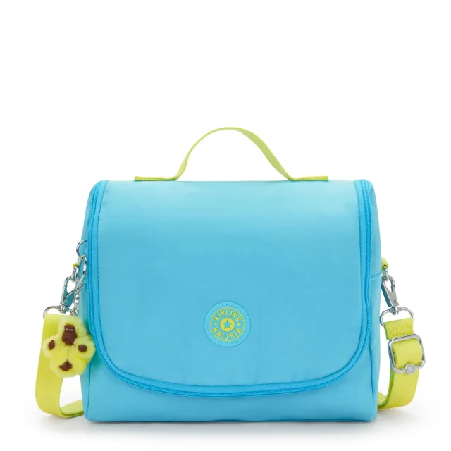 Kipling New Kichirou lunchtas Groot Splash Blue trolleybevestiging