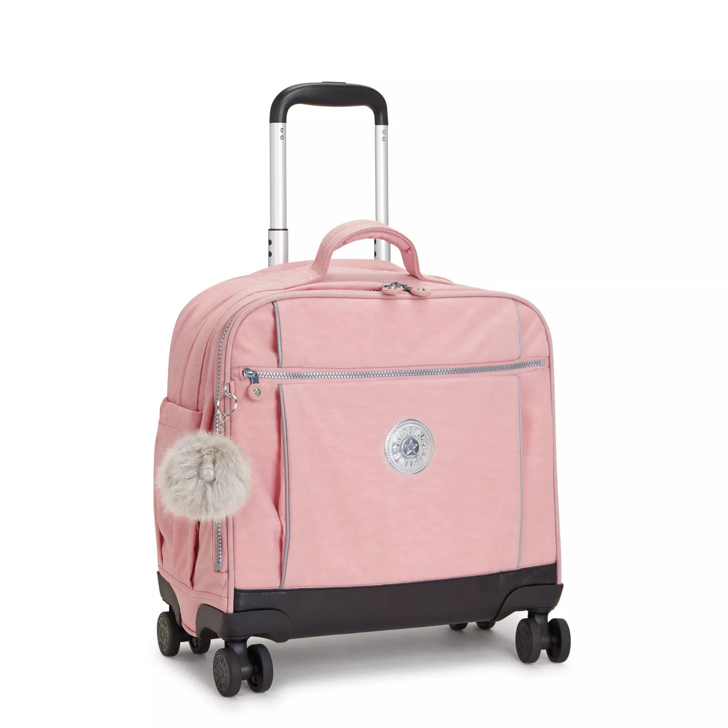Kipling New Storia schooltas met wielen Bridal Rose Groot laptopvak