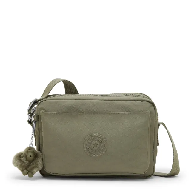 Kipling Abanu M schoudertas Medium Almost Sage verstelbaar