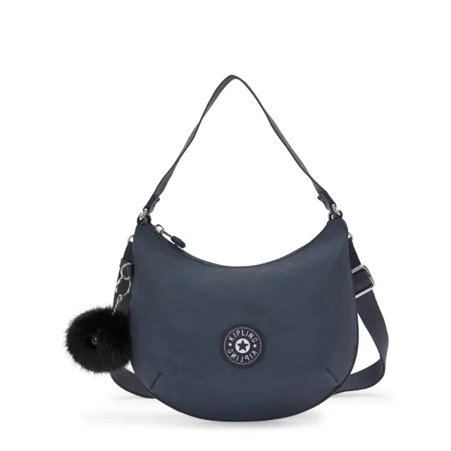 Kipling Amani schoudertas Night Grey klein minimal