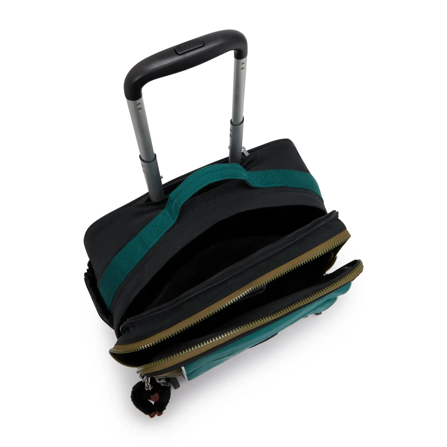 Kipling New Storia trolley Black Khaki Groot 4 wielen