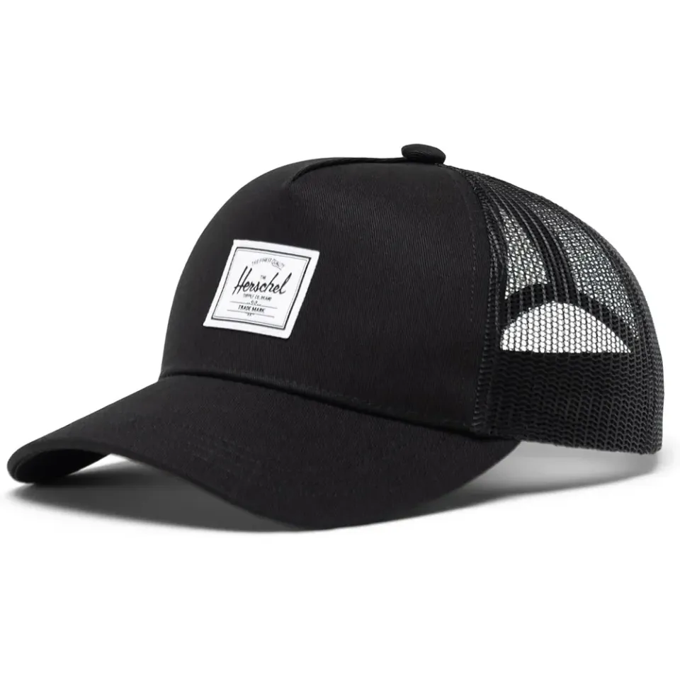 Herschel Whaler Kids Pet Zwart katoen mesh