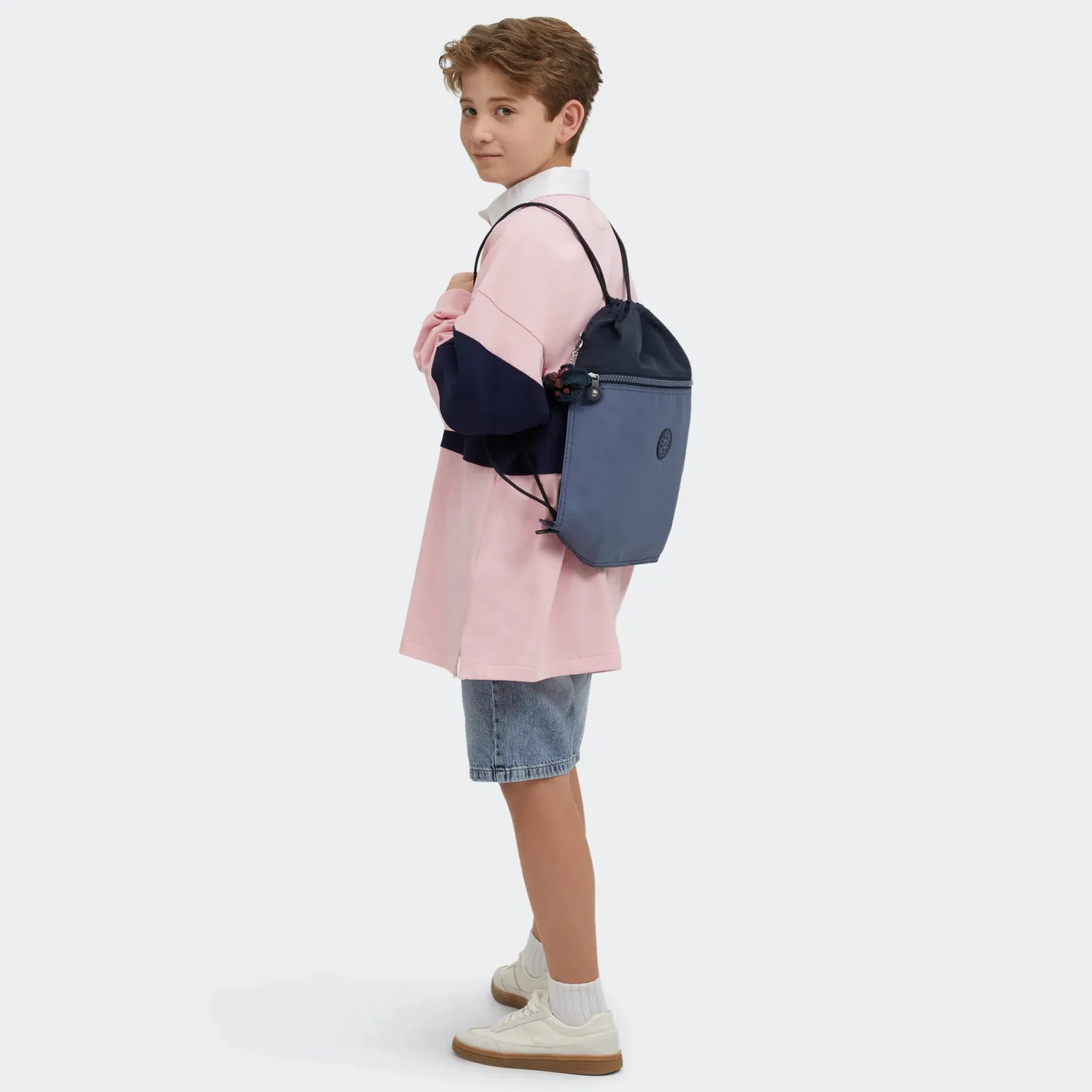 Kipling Supertaboo rugzak Game Grey medium waterafstotend