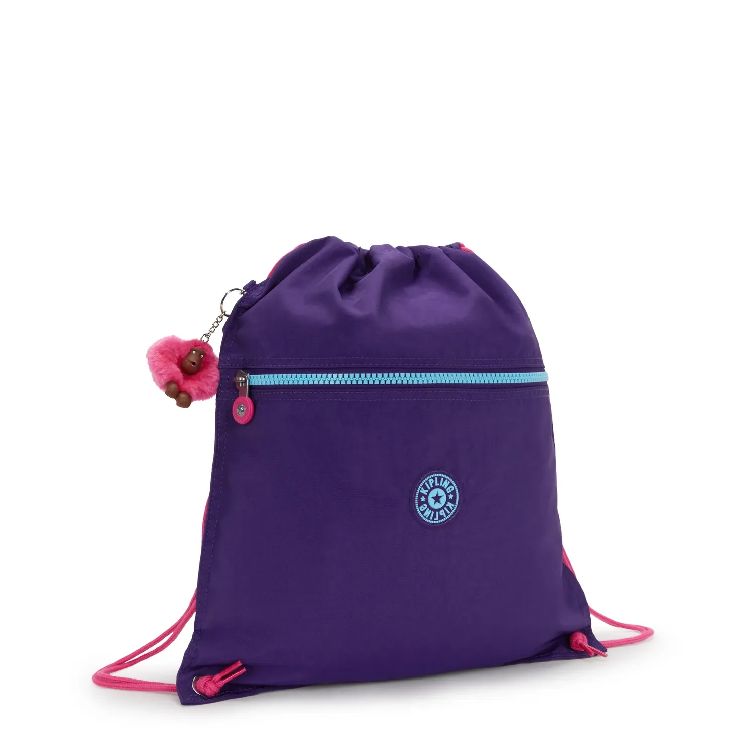 Kipling Supertaboo gymtas VIP Purple Medium waterafstotend
