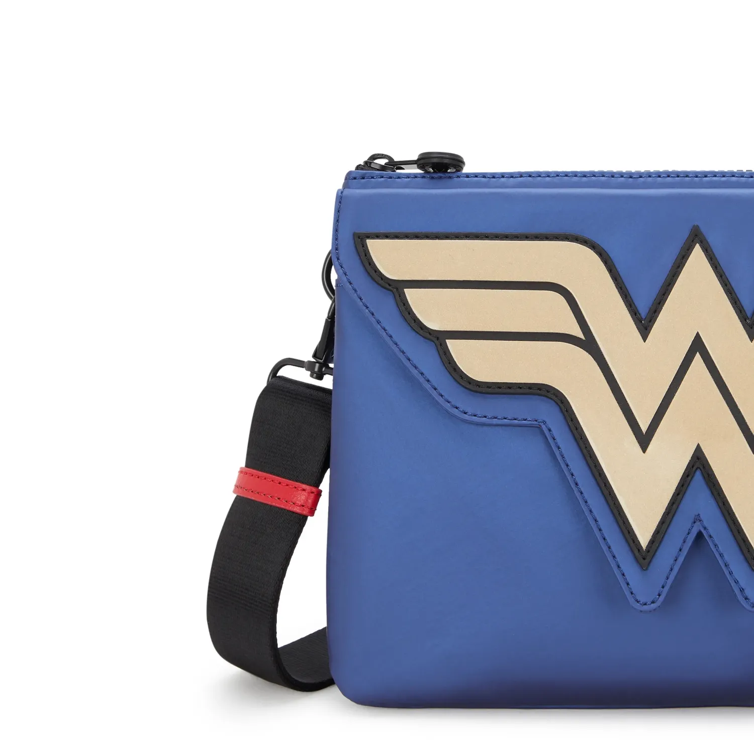 Kipling Riri L Flap crossbody Wonder Blue Medium metallic