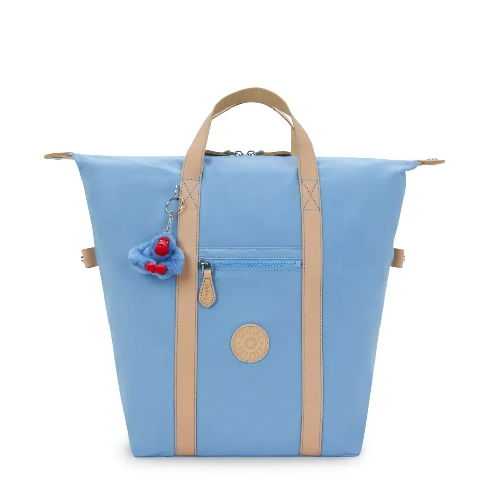 Kipling New Art rugzak Cotton Air Blue medium 15 inch