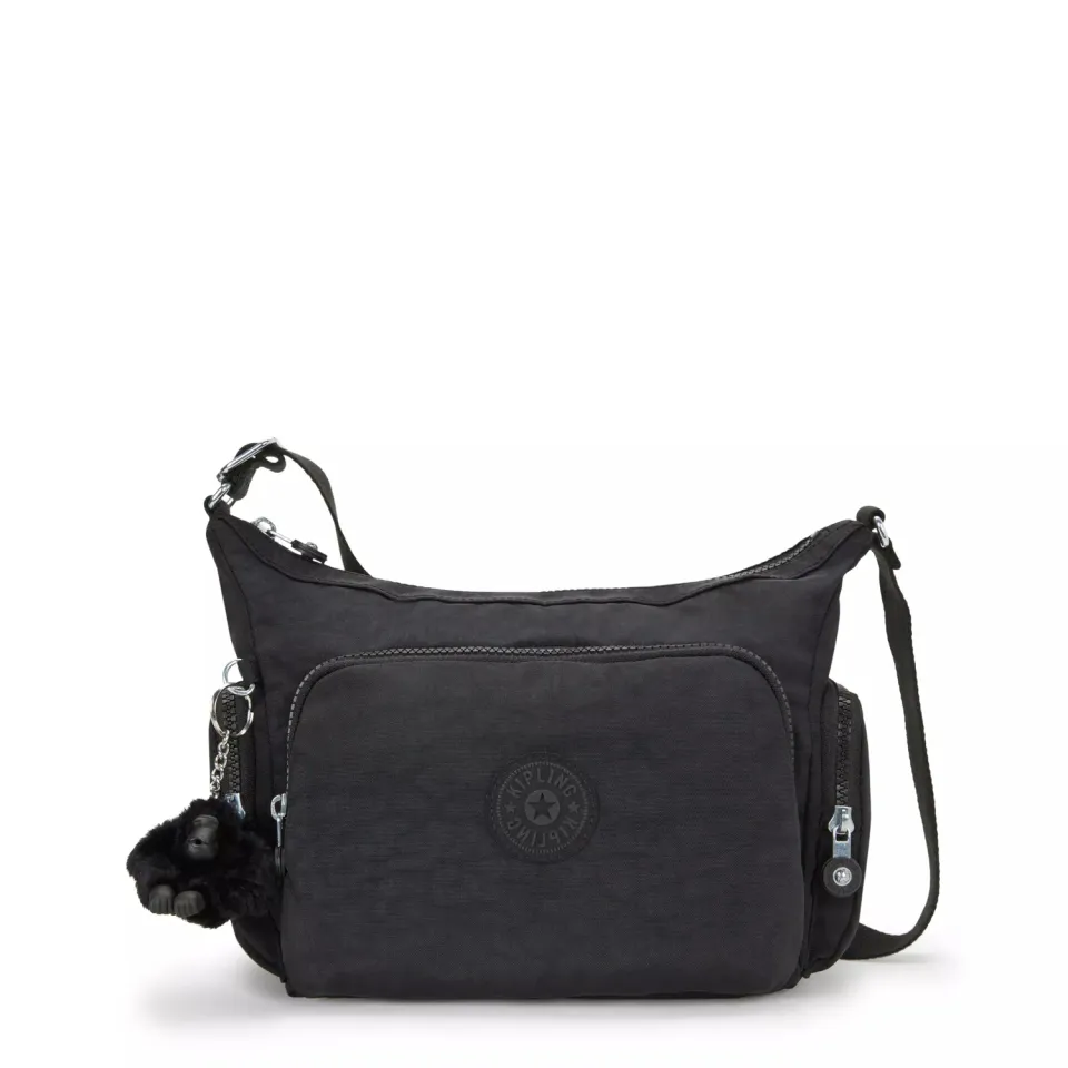 Kipling Gabb S crossbodytas Medium Black Noir met ritsvakken