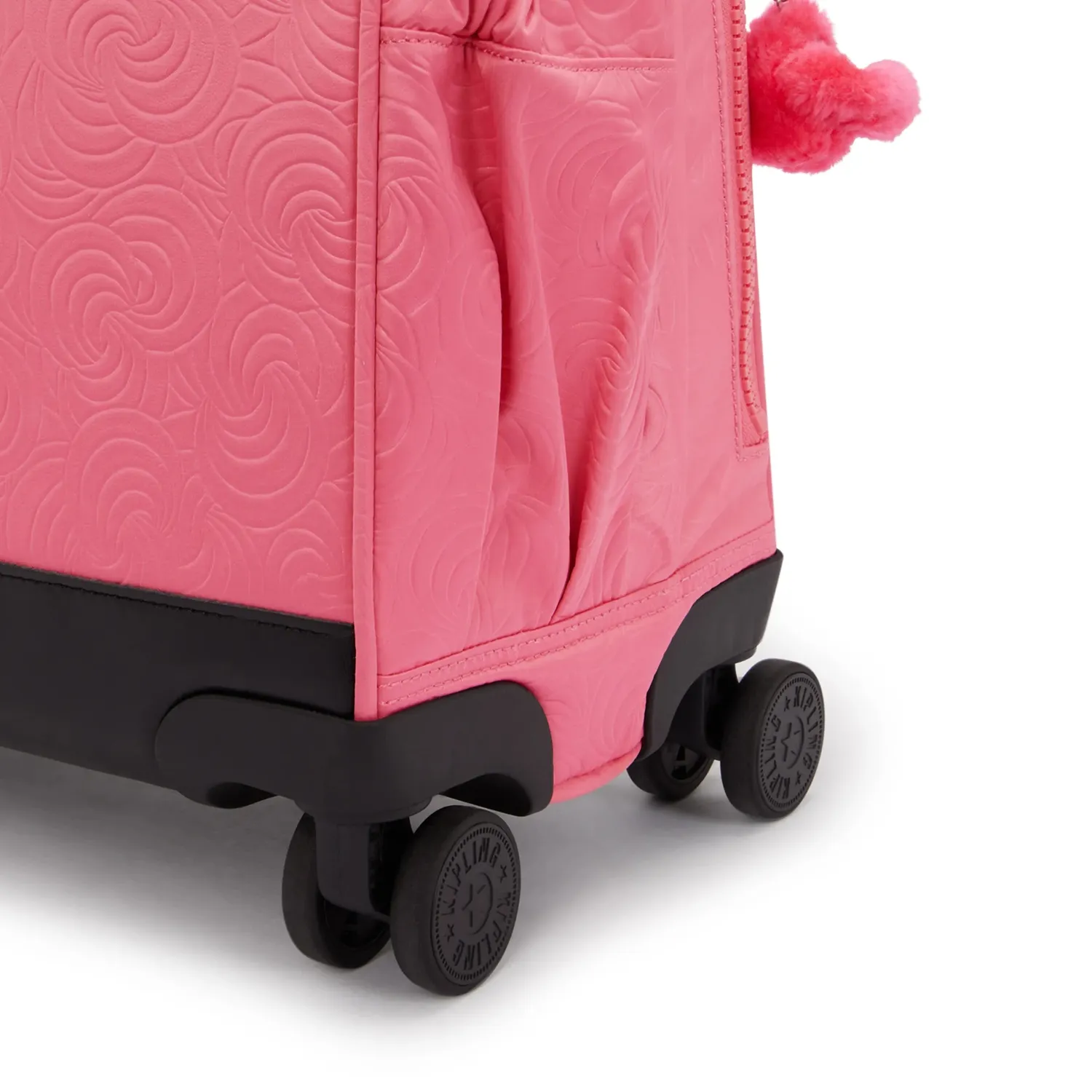 Kipling New Storia schooltas trolley groot Pink Swirl Emboss