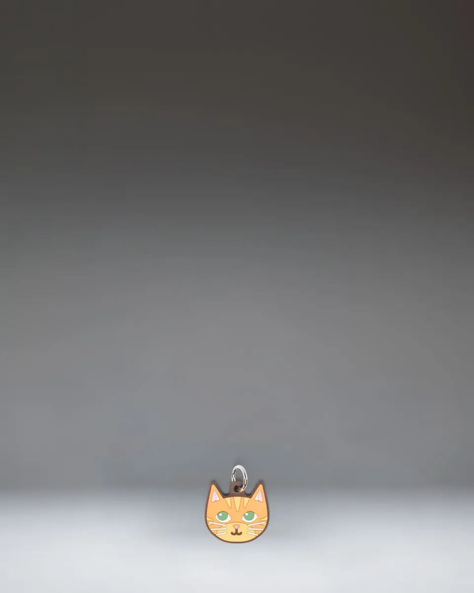 Herschel Cat tassenhanger siliconen oranje kat charme