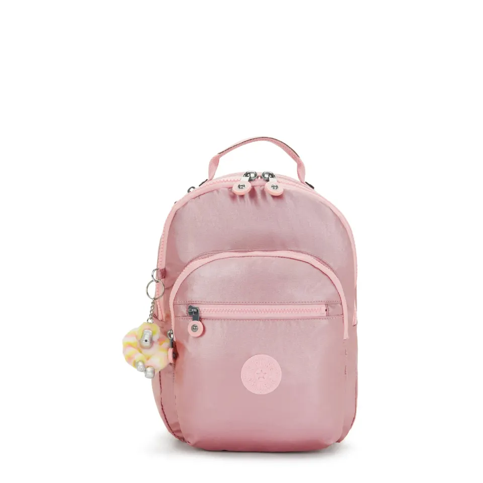 Kipling Seoul S rugzak klein Bronze Pink 11 inch vak