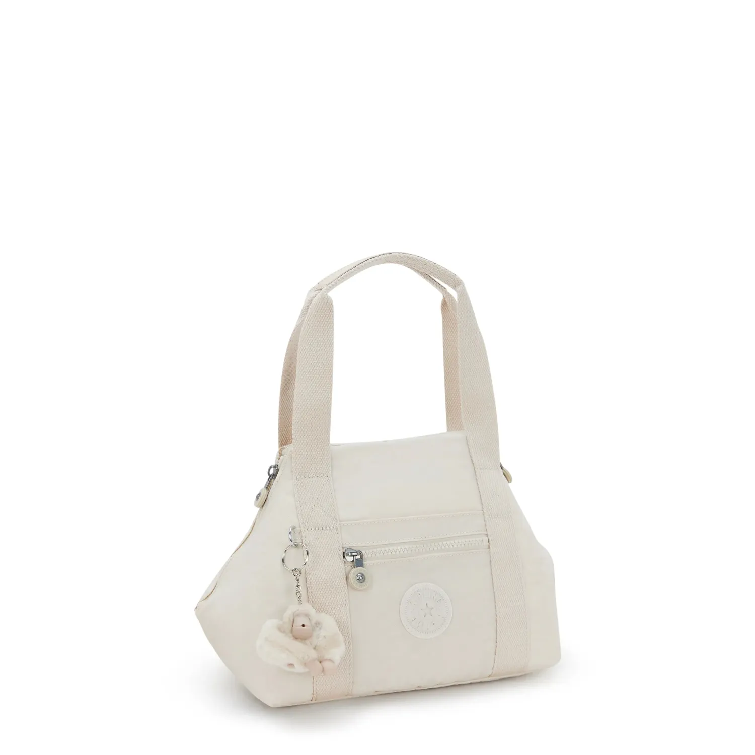 Kipling Art Mini schoudertas Hideaway Beige klein met voorvak
