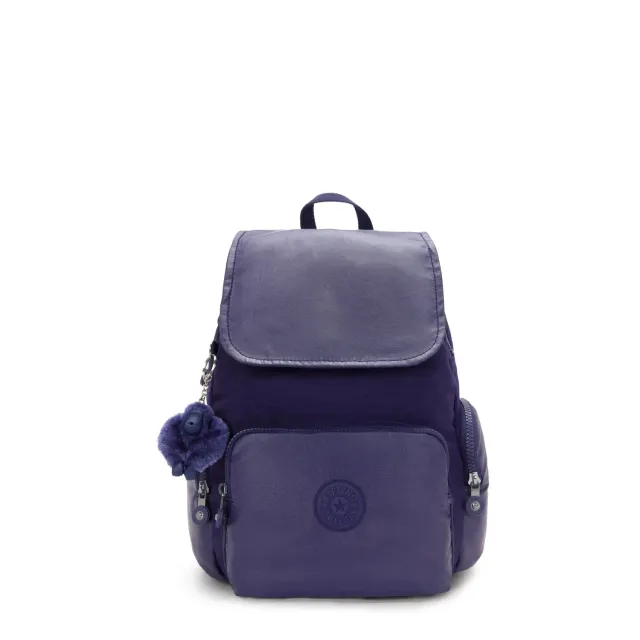 Kipling City Zip S rugzak Klein Moonlit Shine Block met ritsen