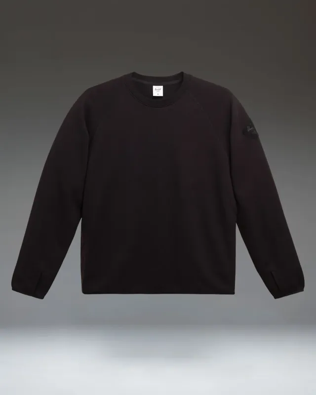 Herschel Performance Crew Black heren sweater ademend