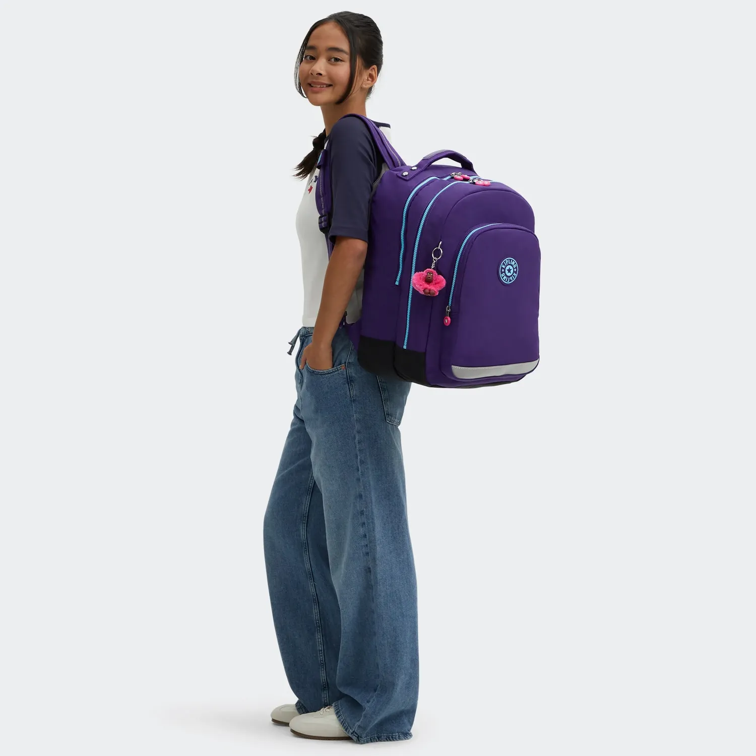 Kipling Class Room rugzak Groot VIP Purple 15 inch laptopvak