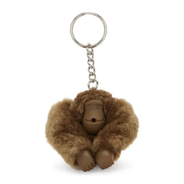 Kipling Monkeyclip S sleutelhanger Smooth Khaki klein beige