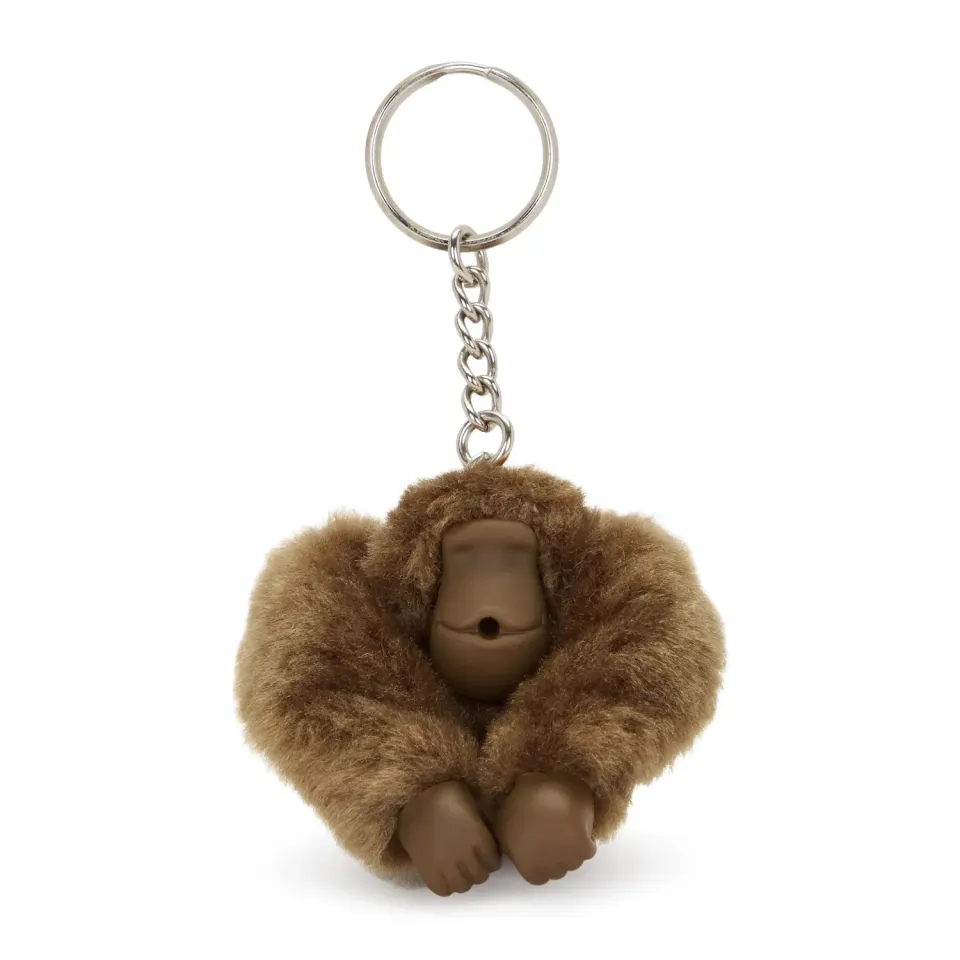 Kipling Monkeyclip S sleutelhanger Smooth Khaki klein beige