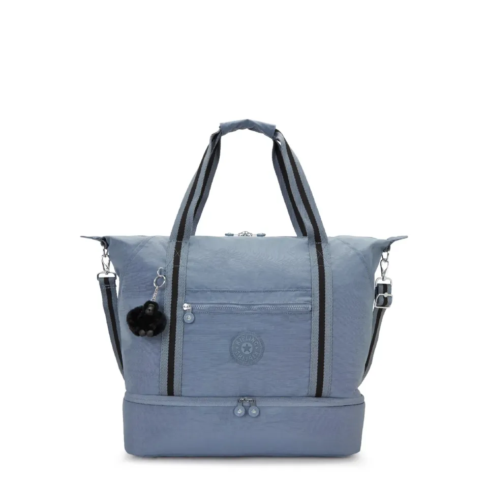 Kipling Art M Weekender reistas Blue Stone groot licht