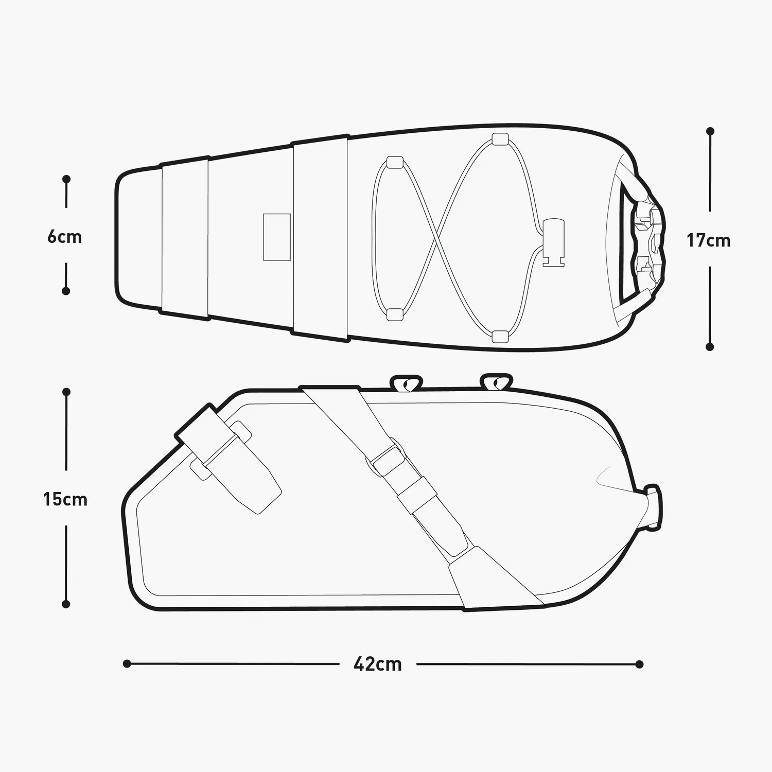 Evoc Seat Pack Ultra WP 7 zadeltas zwart 7 liter