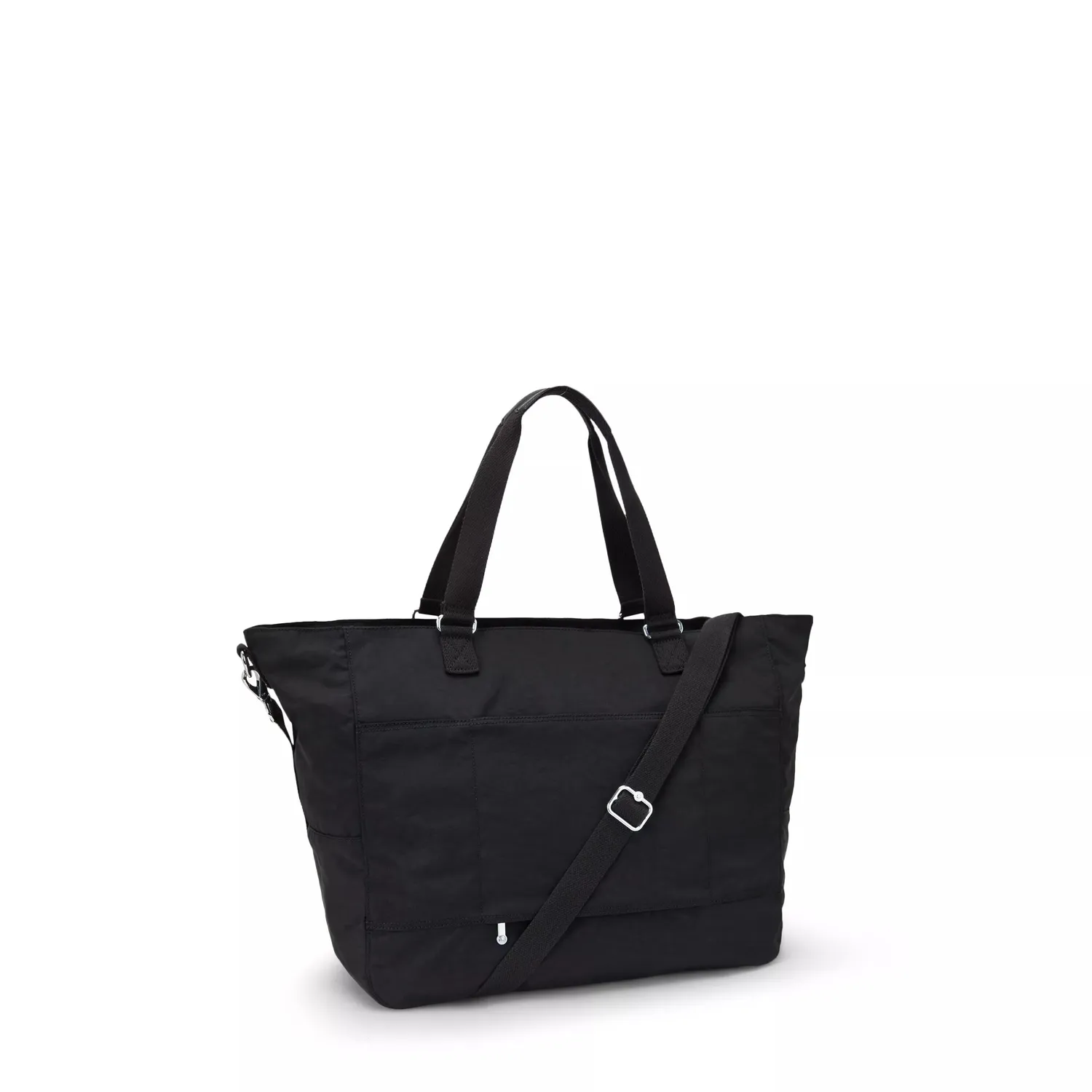 Kipling Isaac schoudertas Black Tonal groot waterafstotend