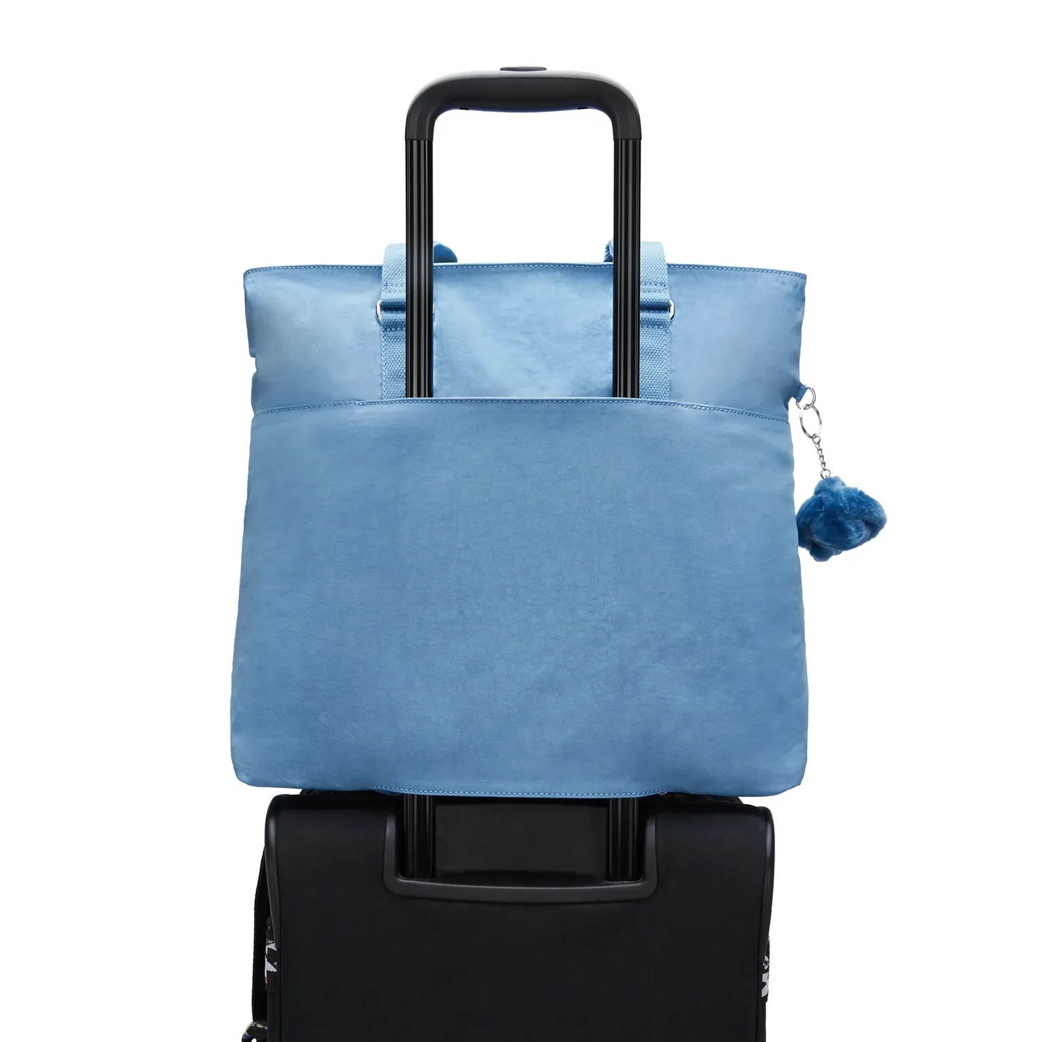 Kipling India grote shopper vintage blue met laptopvak