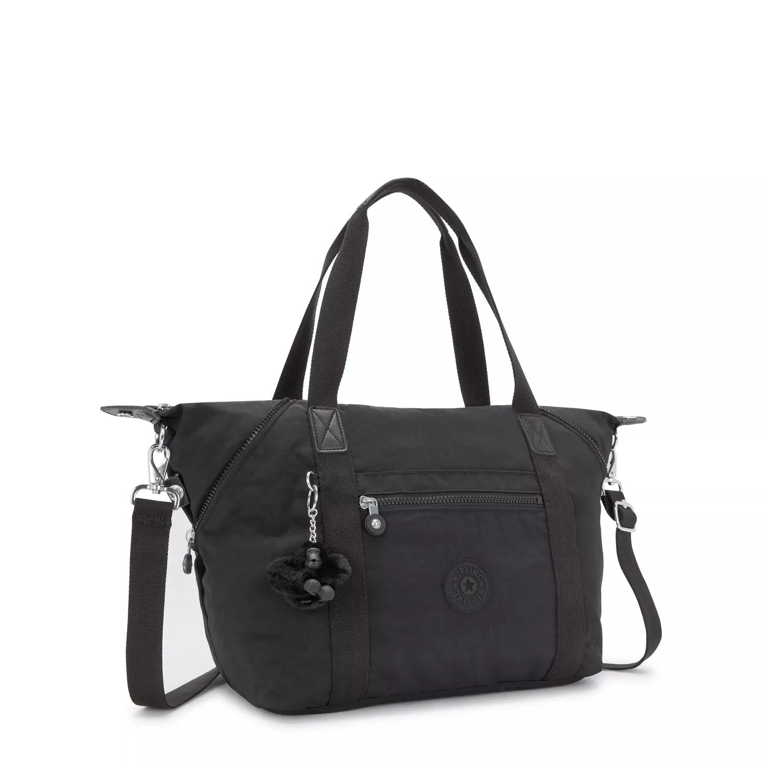 Kipling Art schoudertas medium Black Noir zwart