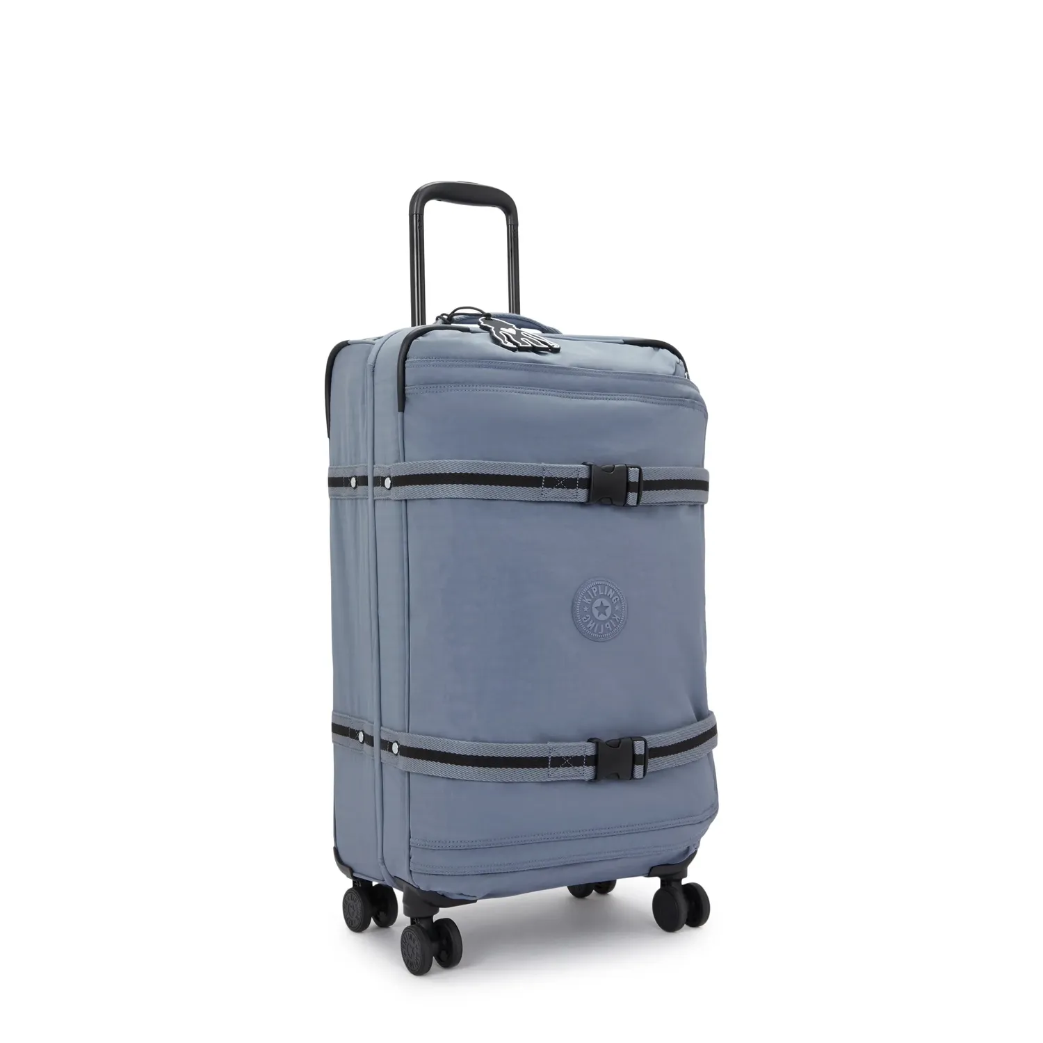 Kipling Spontaneous M koffer Medium Blue Stone 4 wielen