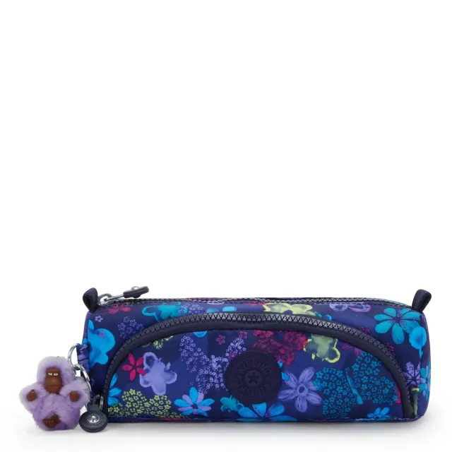 Kipling Cute pennenzak Medium Dark Flower Stamp nylon