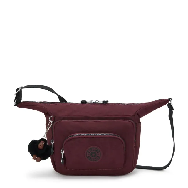 Kipling Erica S schoudertas Mulberry Mocha klein afneembare riem