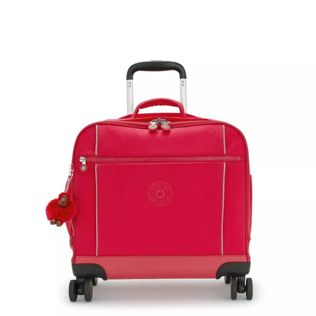 Kipling New Storia trolley True Pink Groot met 4 wielen