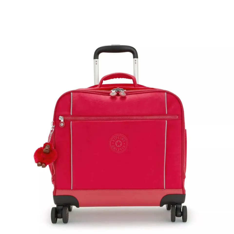Kipling New Storia trolley True Pink Groot met 4 wielen